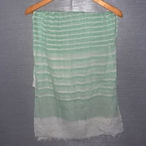 Mint green & Ivory scarf EUC